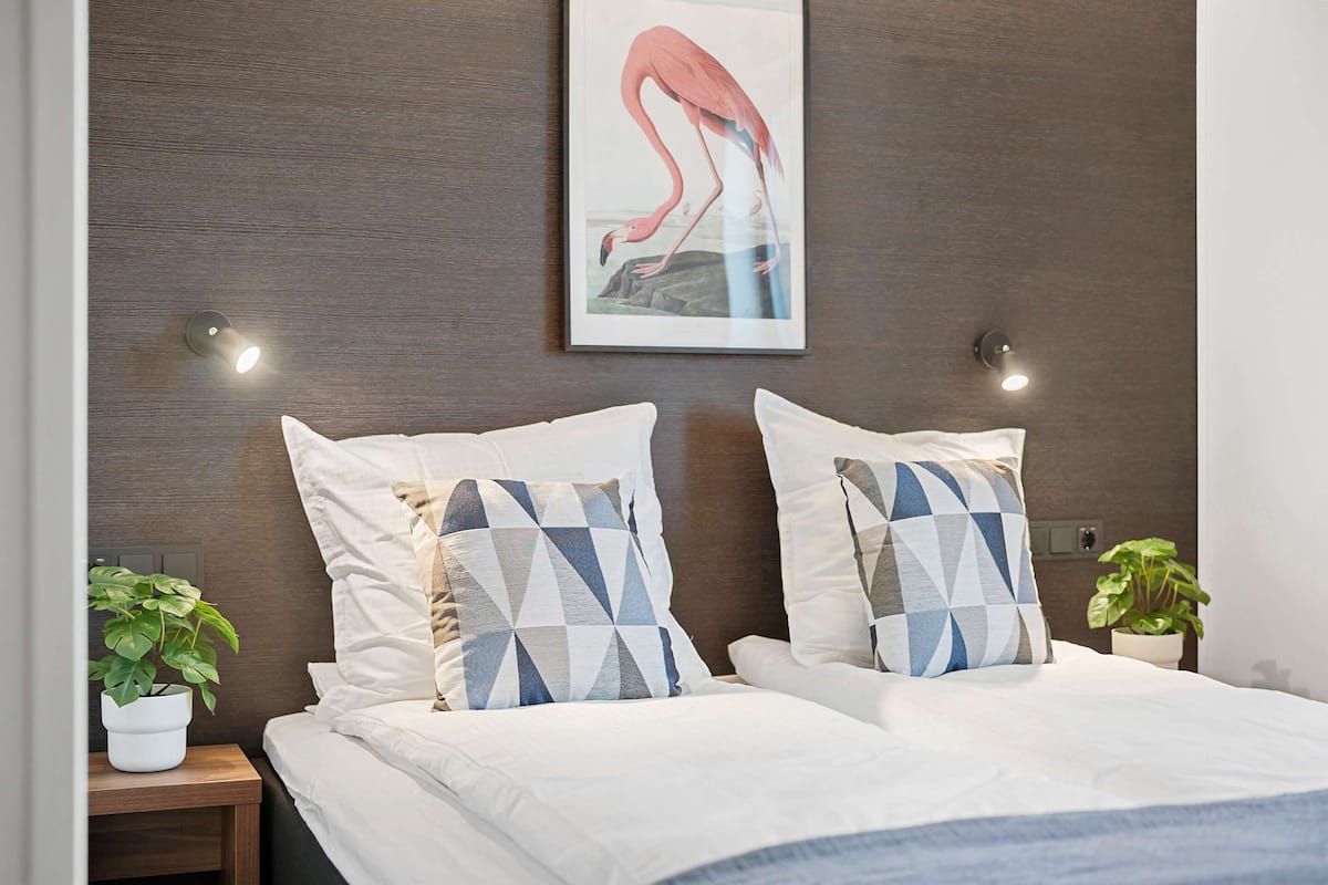 Blackout curtains, bed sheets