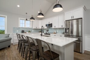 Fridge, microwave, oven, stovetop - 7 Maryland Avenue - NEW CONSTRUCTION Just one house from the beach! (Milton)