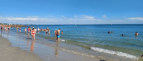Vlak bij het strand