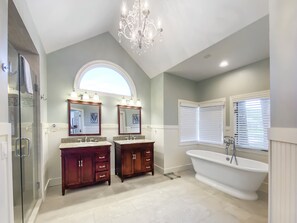 House, Multiple Beds, Patio, Pool View (35 St. Andrews Place) | Bathroom - 35 St. Andrews Place at The Sea Pines Resort (Hilton Head Island)