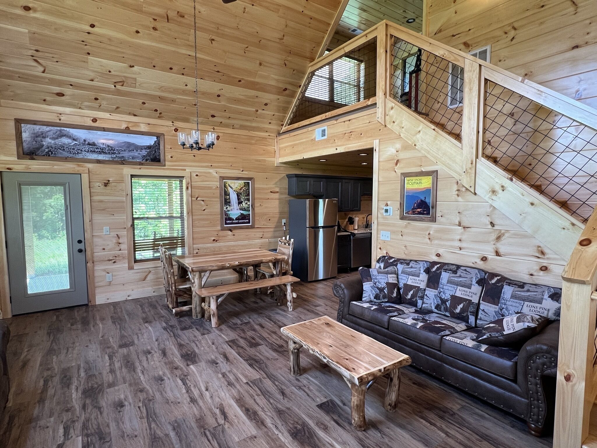 Smart TV, fireplace, video games