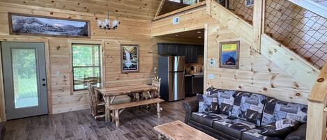 Smart TV, fireplace, video games