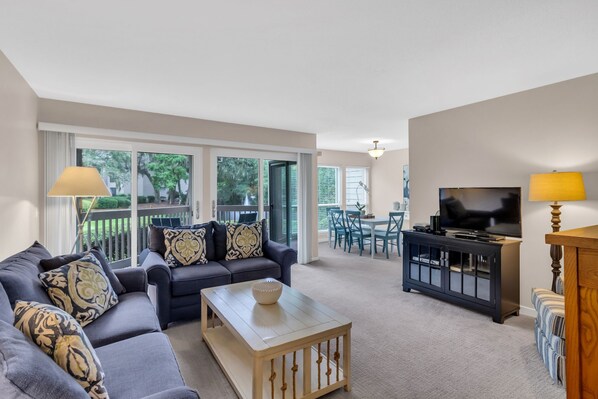 Villa, Multiple Beds, Kitchen (2385 Lighthouse Tennis) | Living area | TV