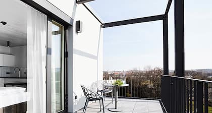 Livisit bergapartment 43 - double room 36 sqm - with large south-facing roof terrace