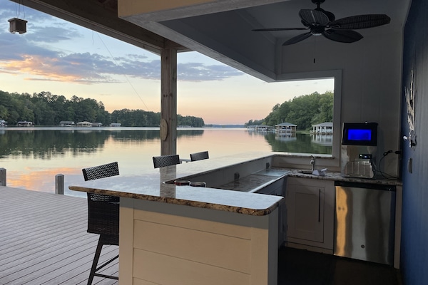 Gorgeous view at the boathouse