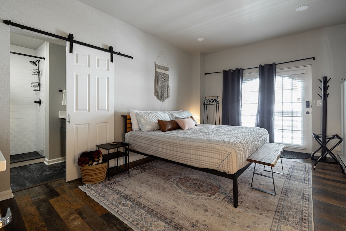 Design kamer | 1 slaapkamer, luxe beddengoed, pillowtop-bedden, een minibar