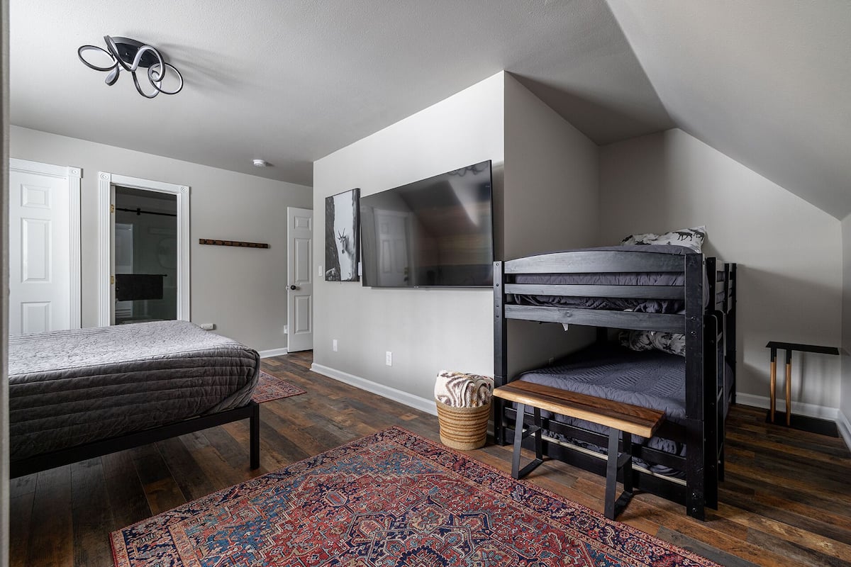 Design loft | 1 slaapkamer, luxe beddengoed, pillowtop-bedden, een minibar