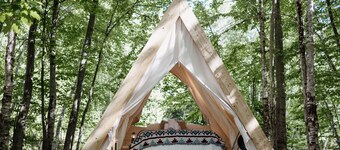 A-Frame Site 34 | Queen Bed | Brook View