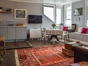 TV, books, music library