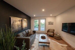 TV, fireplace, table football, offices