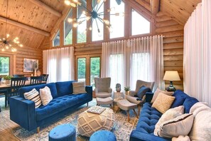TV, fireplace, video games, offices