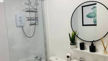 Shower, hair dryer
