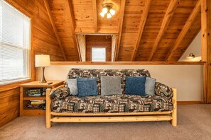 Smart TV, fireplace, video games