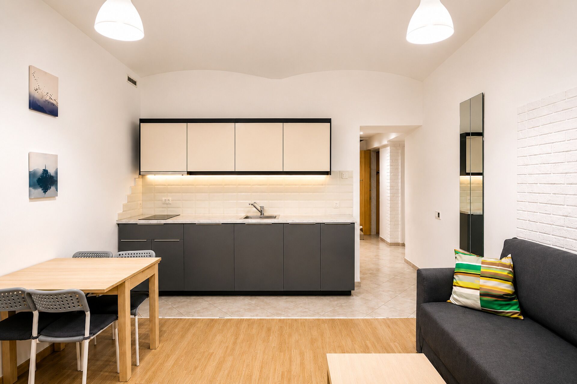 Apartamento clássico, 1 quarto | Cozinha privada | Geladeira, micro-ondas, cooktop, lava-louças