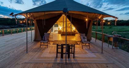 Stunning Mountain View Patio Tent Yurt Glamping Loving Heart Retreats Glamorous