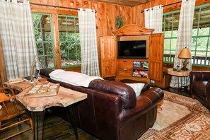 TV, fireplace, offices
