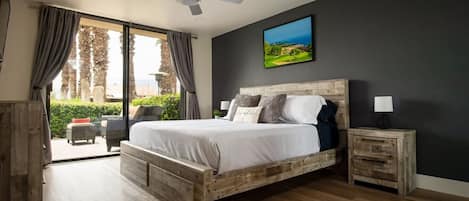 2 habitaciones, tabla de planchar con plancha y cuna de viaje
