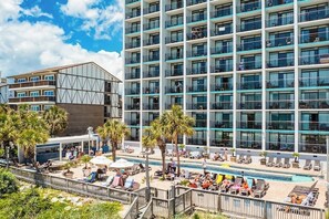 Exterior - Spectacular oceanfront condo with pool, hot tub, & beach access (Myrtle Beach)