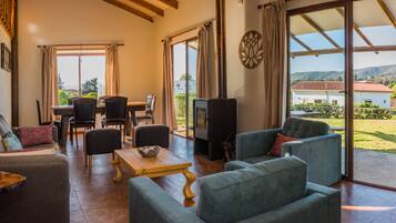 Smart TV y chimenea