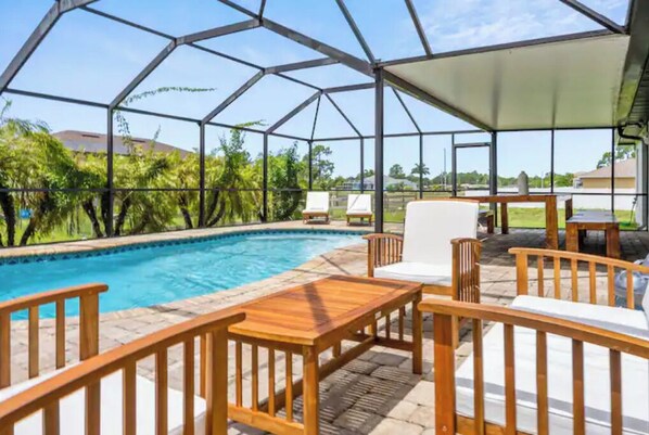 A heated pool