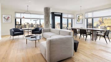 Timbri Sanctuary Penthouse | Living area | 55-inch LED TV with cable channels, TV