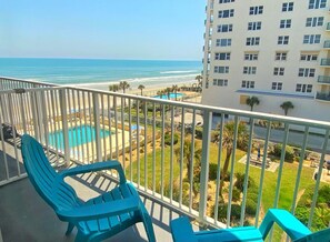 Kolmen hengen panoraamahuone, keittotila, valtamerinäköala | Näkymä parvekkeelta