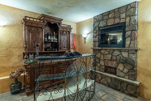 Fridge, microwave, coffee/tea maker