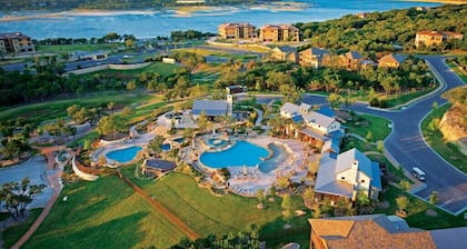 Escape To The Hollows on Lake Travis with golf cart provided