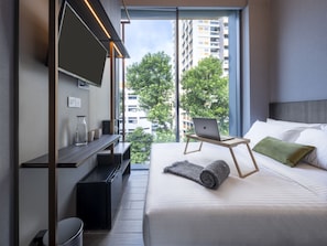 Kamar Double Deluks | 1 kamar tidur, brankas, dan dilengkapi dengan perabotan berbeda-beda