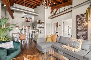 Unclassified image, 2 of 49, button - Lux Industrial Loft Penthouse ~ Top floor ~ 1865 Club/Bar Onsite ~ Sky Lounge  ~ 2 Mi to Broadway (Nashville)