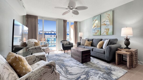 TV - Beautiful and Spacious 1 bedroom condo in North Myrtle Beach-Malibu Pointe 602 (North Myrtle Beach)