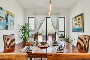 Dining - Breathtaking Sea View, Beachfront 2 BDR Apt in JBR (Jumeirah Beach Residences)