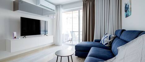 44-inch TV with cable channels