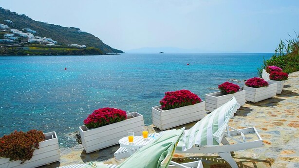 BLUE LUXURY HOUSE  SEA FRONT | 露台/庭院