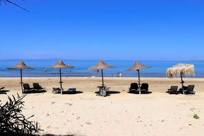 Beach nearby, white sand