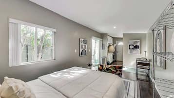 Premium bedding, free WiFi, bed sheets