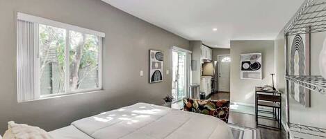 Premium bedding, free WiFi, bed sheets