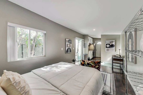 Premium bedding, free WiFi, bed sheets