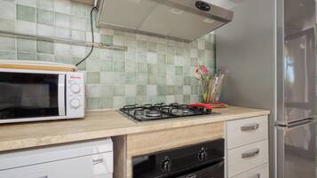 KĂŒhlschrank, Mikrowelle, Ofen, Herdplatte