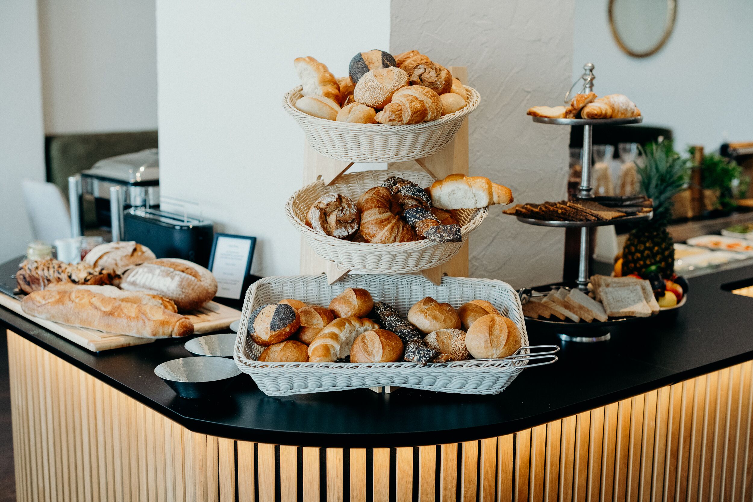 Daily buffet breakfast (EUR 18 per person)