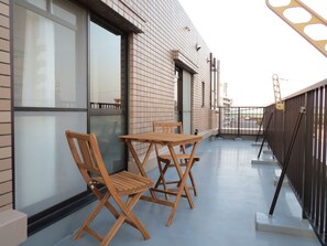 屋外ダイニングエリア