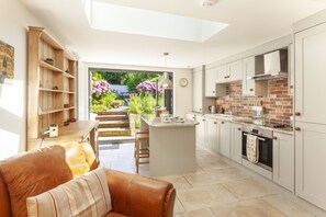 Microwave, oven, dishwasher, high chair