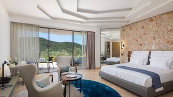 Deluxe Room with Terrace and Grove View | Lenzuola Frette, biancheria da letto di alta qualità