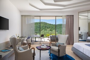 Deluxe Room with Terrace and Grove View | Frette Italian sheets, premium bedding, down comforters, minibar - Villa Nai 3.3 (Sali)