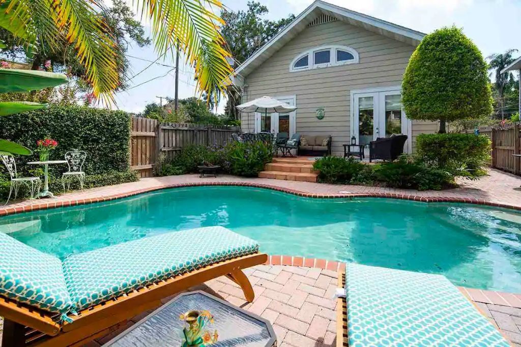 Historic Pool Home (heated pool) in South Tampa.