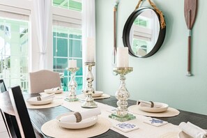 Dining - Playa Ancha - Beautifully appointed house close to beach! (Crystal Beach)