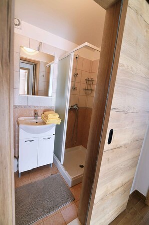 Regadera y secadora de cabello 