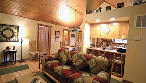 TV, fireplace, DVD player