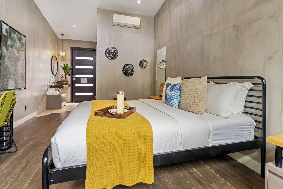Draps en coton égyptien, literie de qualité supérieure, minibar