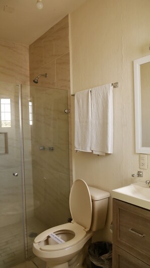 Family Quadruple Room | Bathroom | Separate tub and shower, hair dryer, towels - Hotel Insurgentes (Tepic)